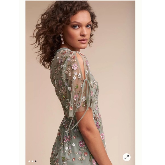 ISO needle and thread Bobbi sage green floweret dress - Picture 3 of 8